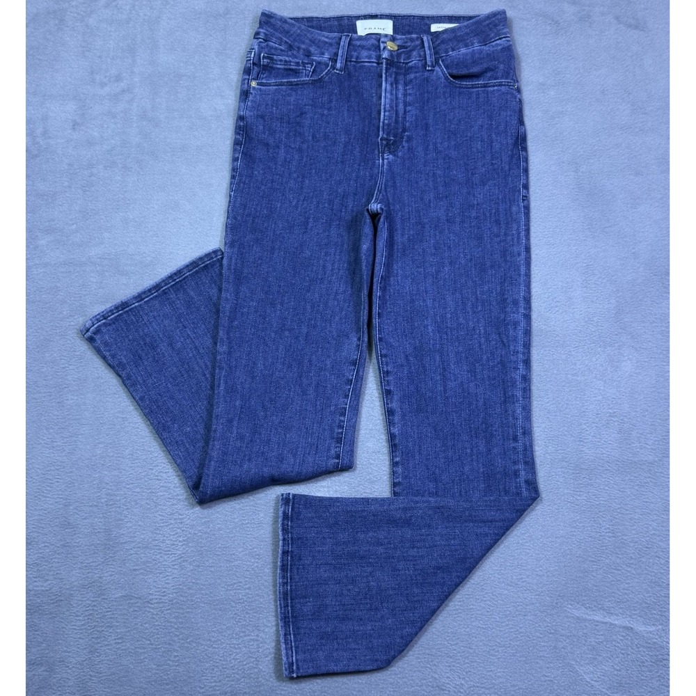 Frame Jeans Womens 28x28 Le Crop Mini Boot Highrise Stretch Kinley Normcore USA